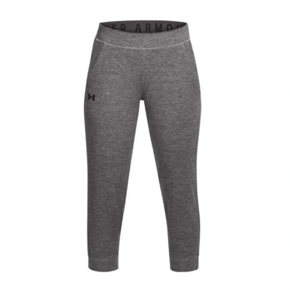 UNDER ARMOUR - FEATHERWEIGHT FLEECE CROP CAPRI SPORTS PANTS - Picture 2 of 11